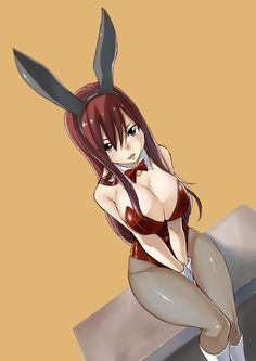 " Happy Easter."
...
..
. 
" Do I really have to wear this bunny suit again?"