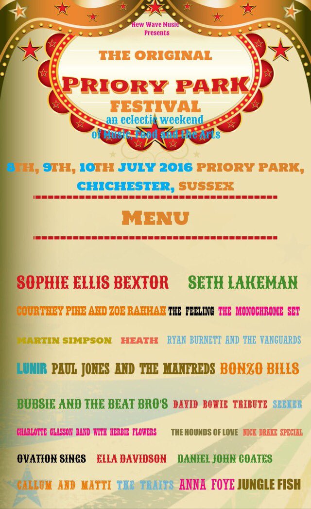 Really excited to be playing <a href="/PrioryFestival/">Priory Park Festival</a> Sunday 10th July #rumours #fleetwoodmac #classicalbumslive
