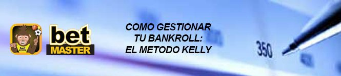 betmasterapp's tweet image. BLOG BETMASTER ¿apostar sin posibilidades de bancarrota y subir tu bankroll? EL metodo KELLY betmasterapp.com/blog/gestionar…