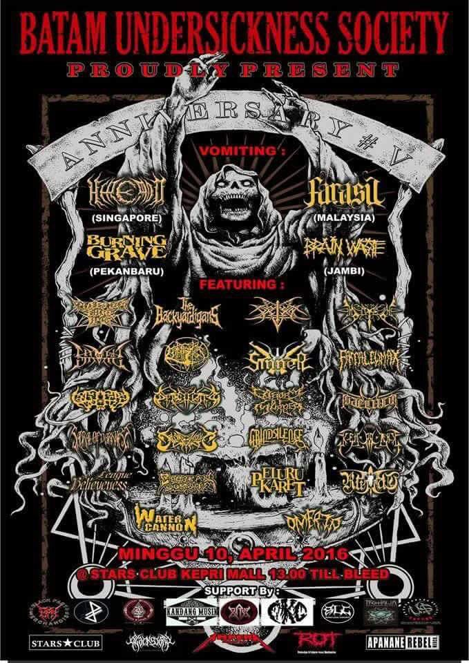 Sumatera Tour 2016 in 5 days time with brothers in arms Antologi and Burning Grave 

#Heremod