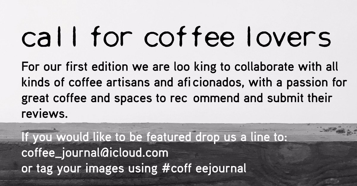 JournalCoffee's tweet photo. #coffeejournal #issue #1 #coffee #designers  #photographer #writer #journalist #explorer #editorial https://t.co/x1DPNaMp7I