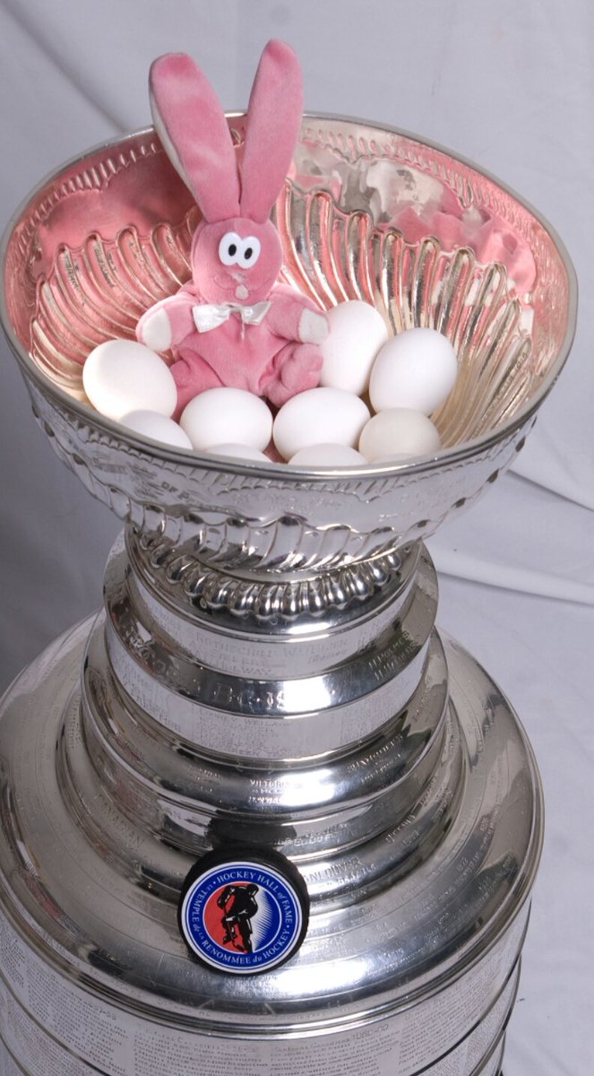 keeperofthecup's tweet photo. Happy Easter to you and yours.  It means #stanleycup playoffs are just around the corner @NHL @HockeyHallFame https://t.co/t56undRTp5
