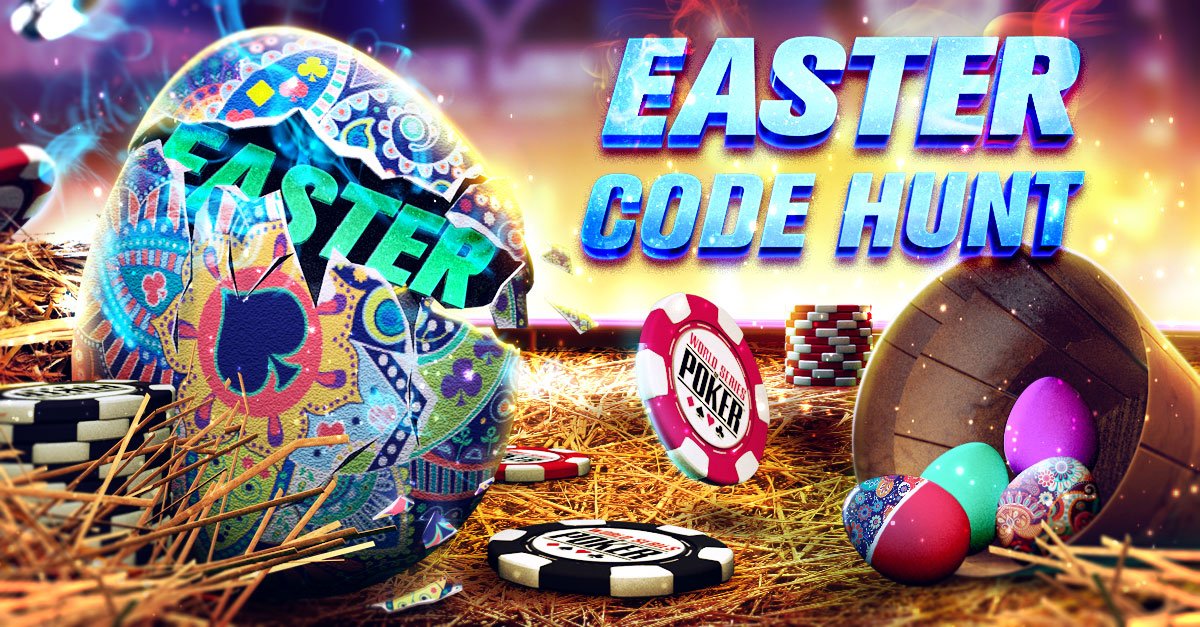 WSOP_Game's tweet photo. Easter Code Hunt: Clue #2! Find more clues on Facebook &amp; Instagram.

RT &amp; Claim ▶ https://t.co/aURNLdYiYz https://t.co/km6jciQbLt