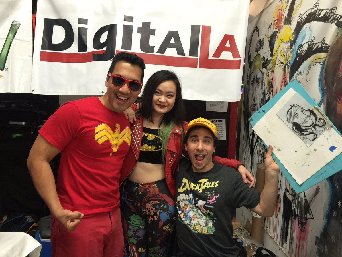 DigitalLA's tweet image. Thanks @MeltdownComics @SteveSievers @SPBHanimation @Daniel_Turtle Hula Girl, for fun #WonderParty!