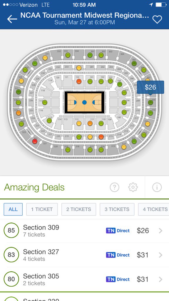 eric_adelson's tweet photo. Pretty good prices for a regional final tonight in Chicago (via @SeatGeek): https://t.co/XOtvu6wKJL