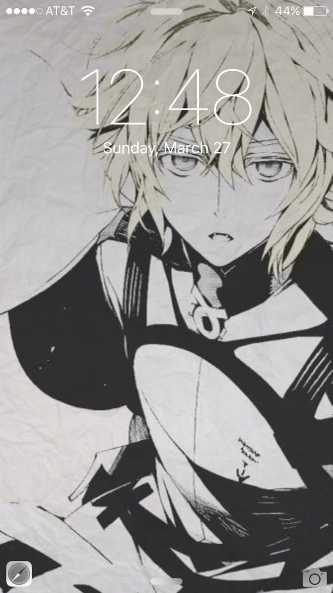 My wallpaper. It's of <a href="/VampHyakuya/">Mikaela Hyakuya</a>'s hot lookin self.