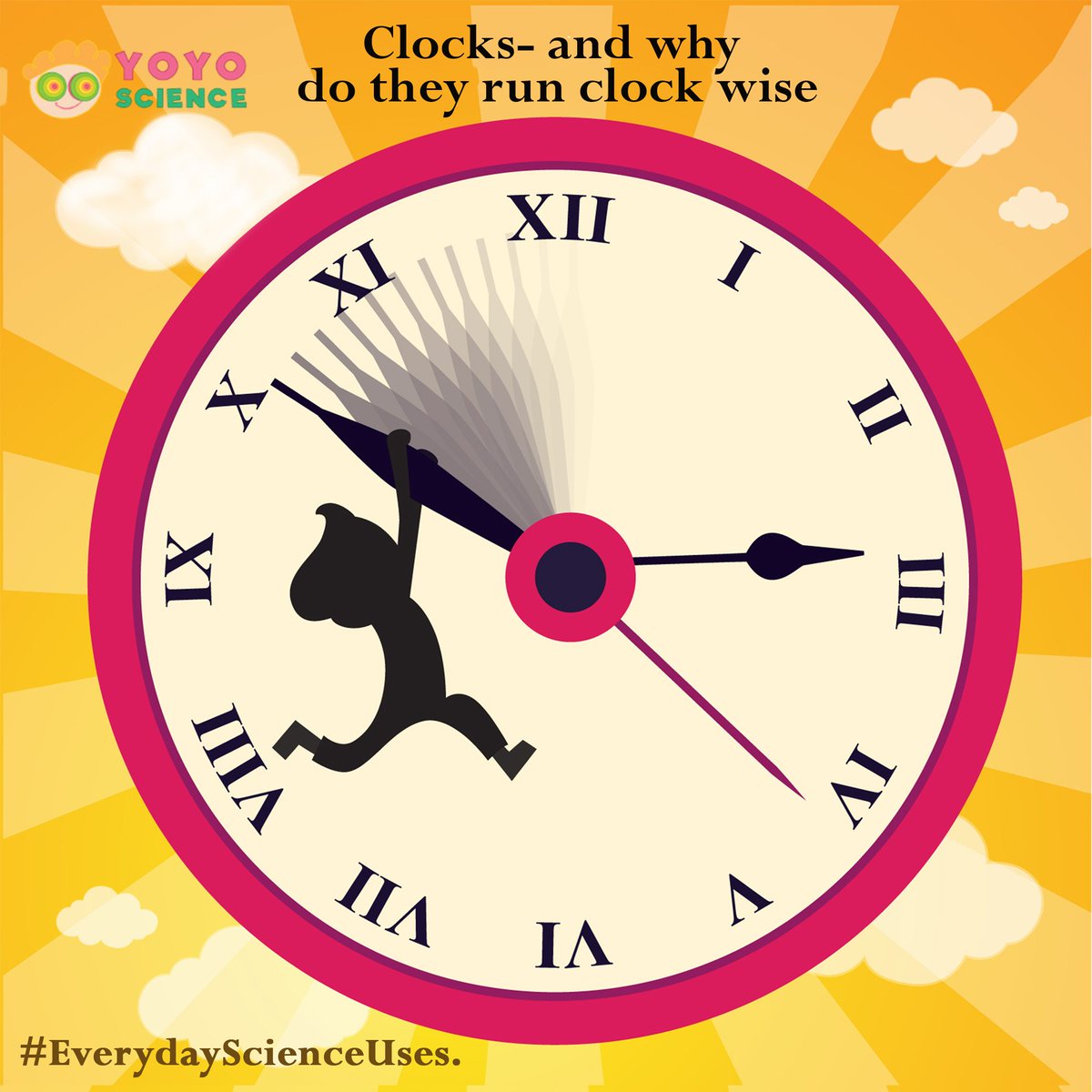 yoyoscience's tweet photo. #EverydayScienceUses.
#Clocks- and why do they run clock wise 
Click here to know more: https://t.co/VBgZoBbEk9 https://t.co/9EEEUP7mQG