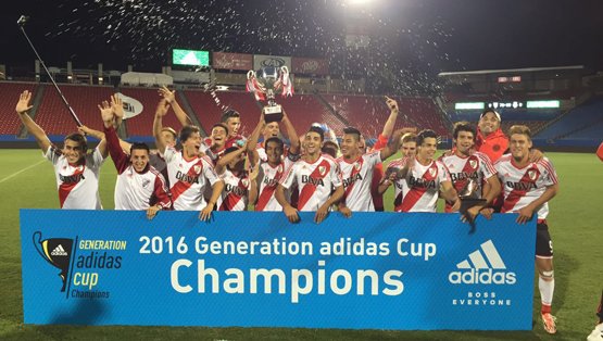 RiverPlate's tweet photo. Los chicos del Sub-17 se consagraron campeones de la #Generationadidascup. Conocé más en: https://t.co/uCdeFQ9gXO https://t.co/8hsvtMc7VQ