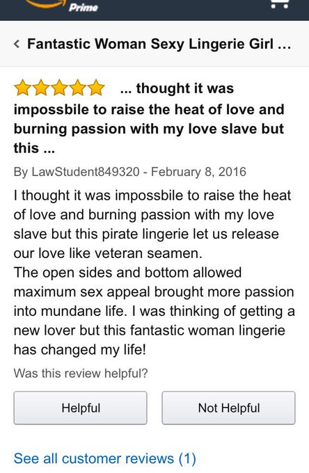 Amazon item of the day. Pirate lingerie. "Maximum sex appeal" https://t.co/FEaD5WRcdy<a href="/tag/findom"class="tags"><span>#findom</span></a>