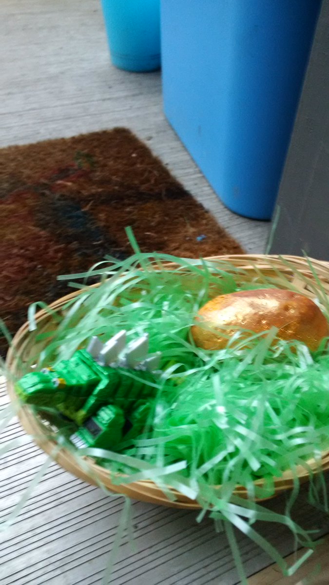 Surprise at our door this morning. That sparkly potato is a soap egg. #itisnotcandy #blech #34of40 #40fabulousthings