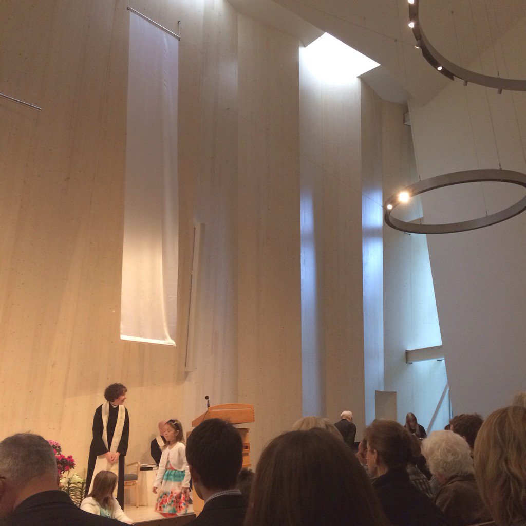 atelierjones's tweet photo. #cltchurch opened today. first liturgical use of CLT in the US. #atelierjones #bfcc #eastermorning https://t.co/zmXfSscLbI