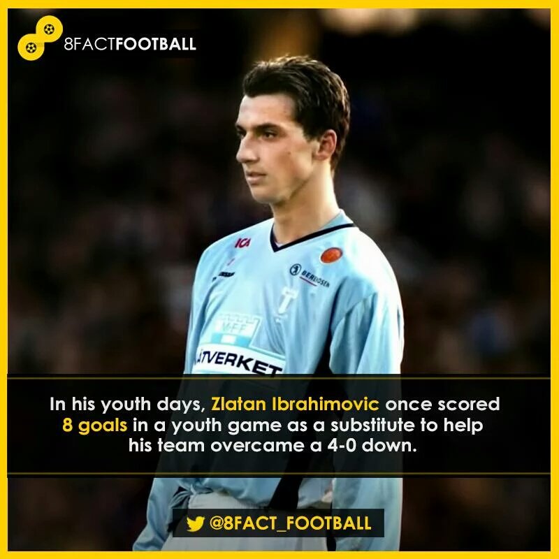 FootballFactly's tweet photo. Zlatan https://t.co/LgzNxgZcGW