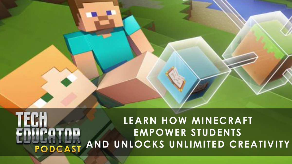 TechEdShow's tweet photo. We are LIVE and playing #Minecraft on https://t.co/afnC9hBQKZ!  Join us for our special featuring @Microsoft_EDU https://t.co/3jLYdQynJ3