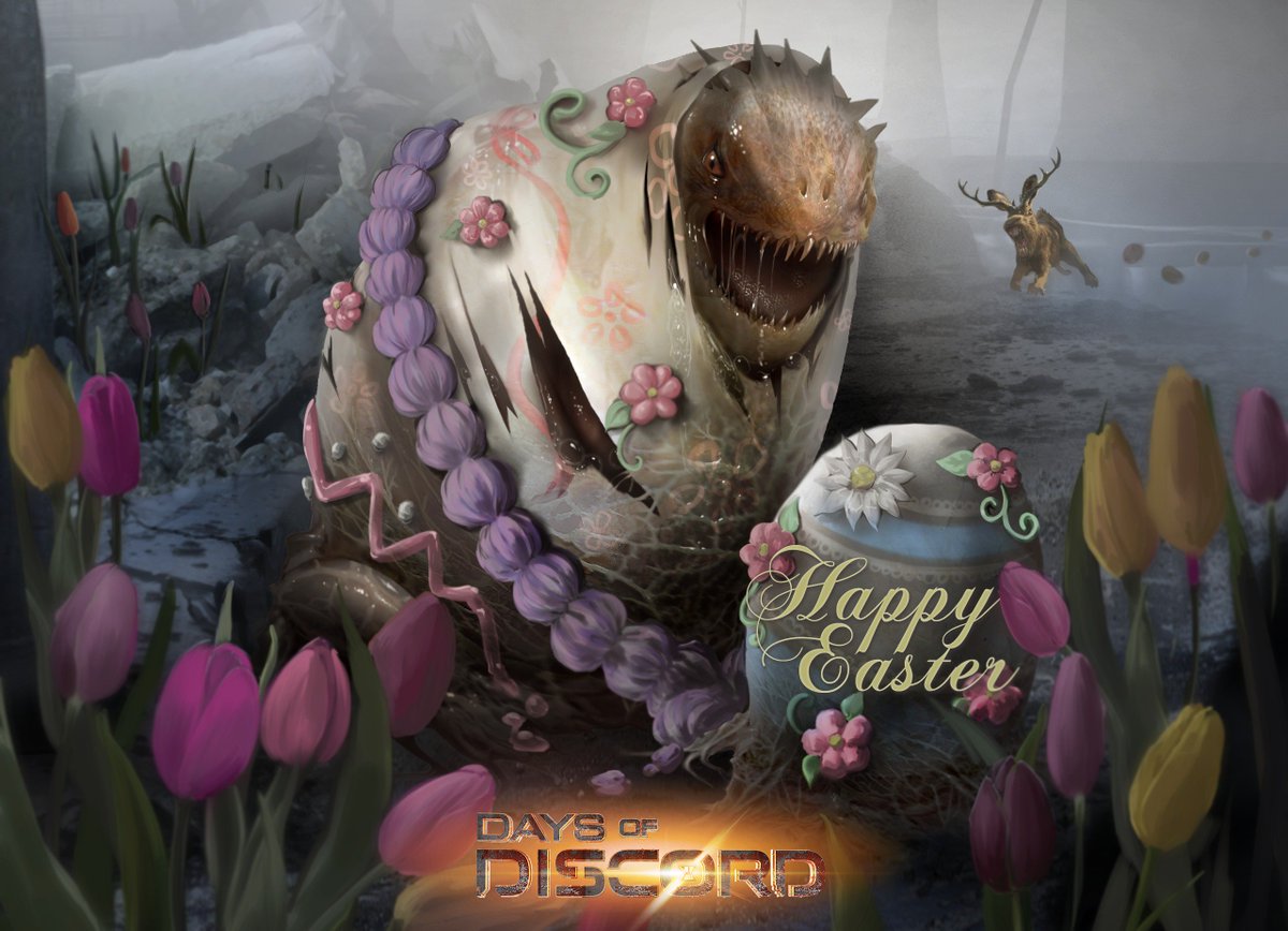 DaysofDiscord's tweet photo. Happy Easter from all of us at Days of Discord! Did you find any strange surprises in your easter baskets as well? https://t.co/GZSEAQXg85