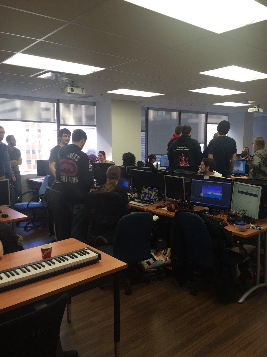 GeekSoundFCTY's tweet photo. At the UQAT Game Jam!
#LIDJ #laguilde #UQAT #judge #GeekSoundFCTY https://t.co/uwAywM2ucU