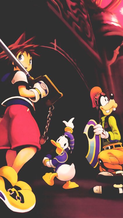 "We're going on another adventure!" He smiled carrying his keyblade.