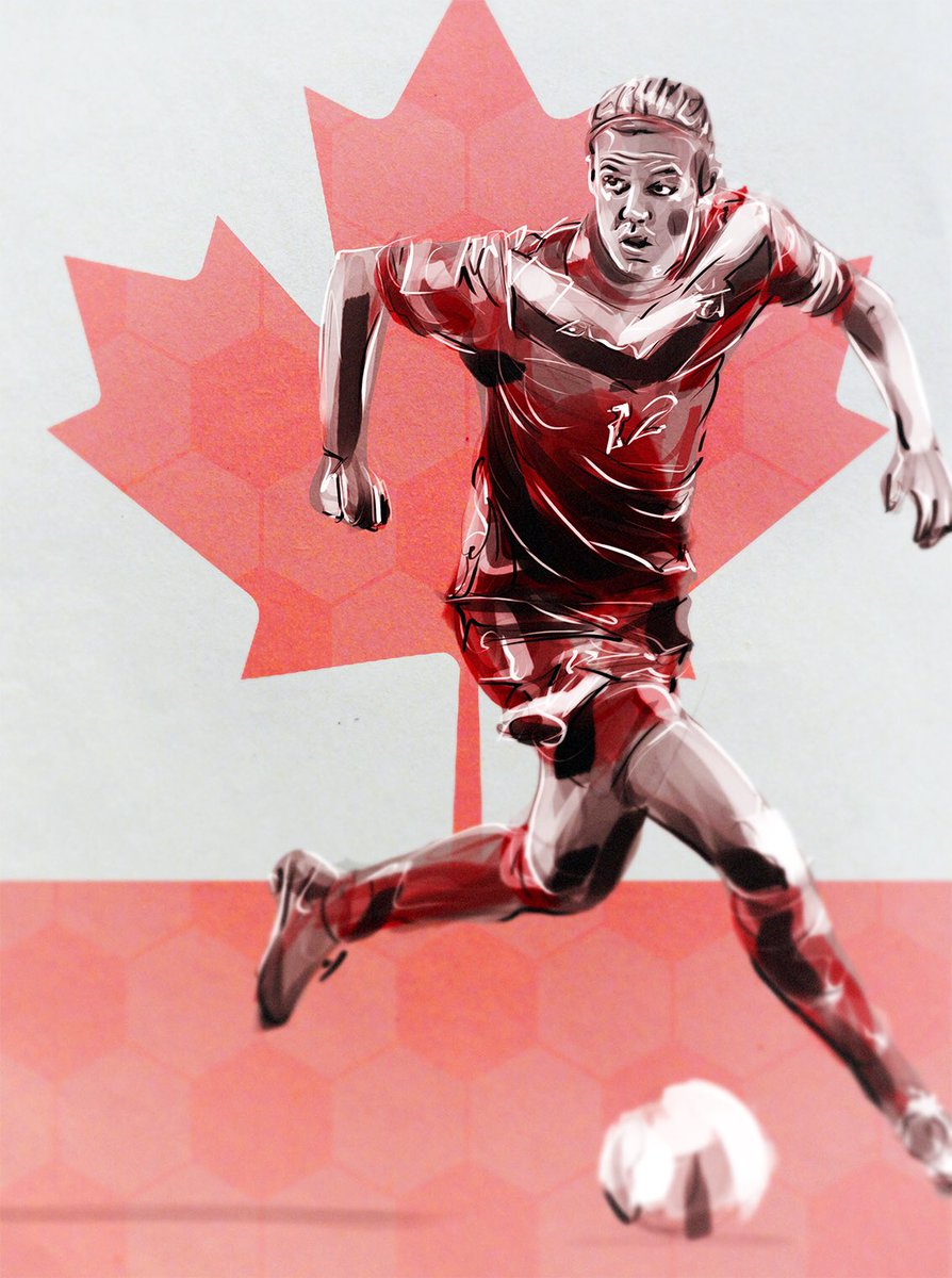 feminigol's tweet photo. Christine Sinclair by @RikkiLeaks #CWNST https://t.co/QUac6mmPzm