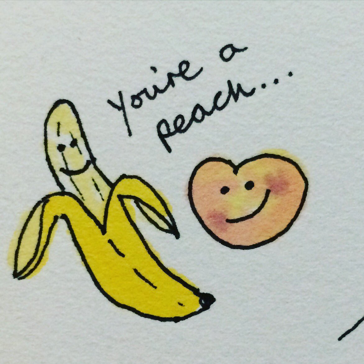 lynzscribbles's tweet photo. #banana #peach #illustration #sketch #doodle #doodles #scribble #scribbles #fruit #lynzscribbles https://t.co/wnuybBjsS8