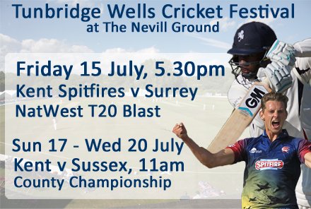 KentCricket's tweet photo. 80 days 'til we play at #TunbridgeWells 
Tickets are on sale
https://t.co/3FcslPEuq2 @HRTunWells @kentpolicetwell https://t.co/cpKu9XvJKT