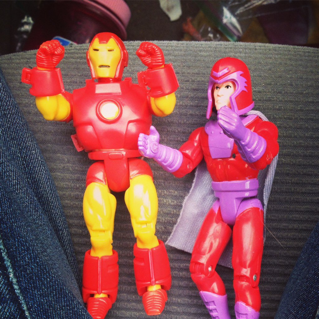 FupuToyCo's tweet photo. New stuff today. #marvel #comics #toys #Fupu #actionfigures #magneto #ironman https://t.co/RgrXPDn4lT