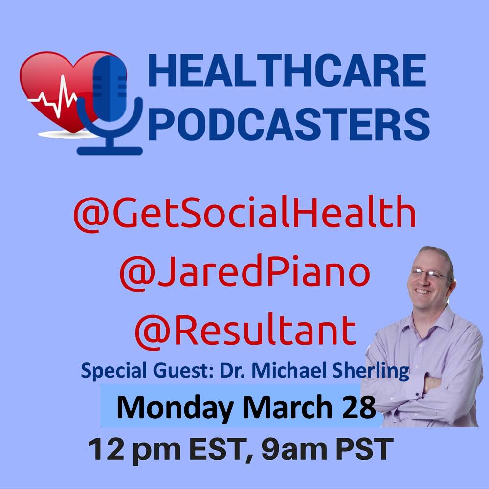 Resultant's tweet photo. Join The @HCPodcaster Weekly Blab w/ Guest @modmed_EMA_CMO Monday Noon EST Subscribe Now -> https://t.co/qu7yoYE0La https://t.co/xfifqeDnro
