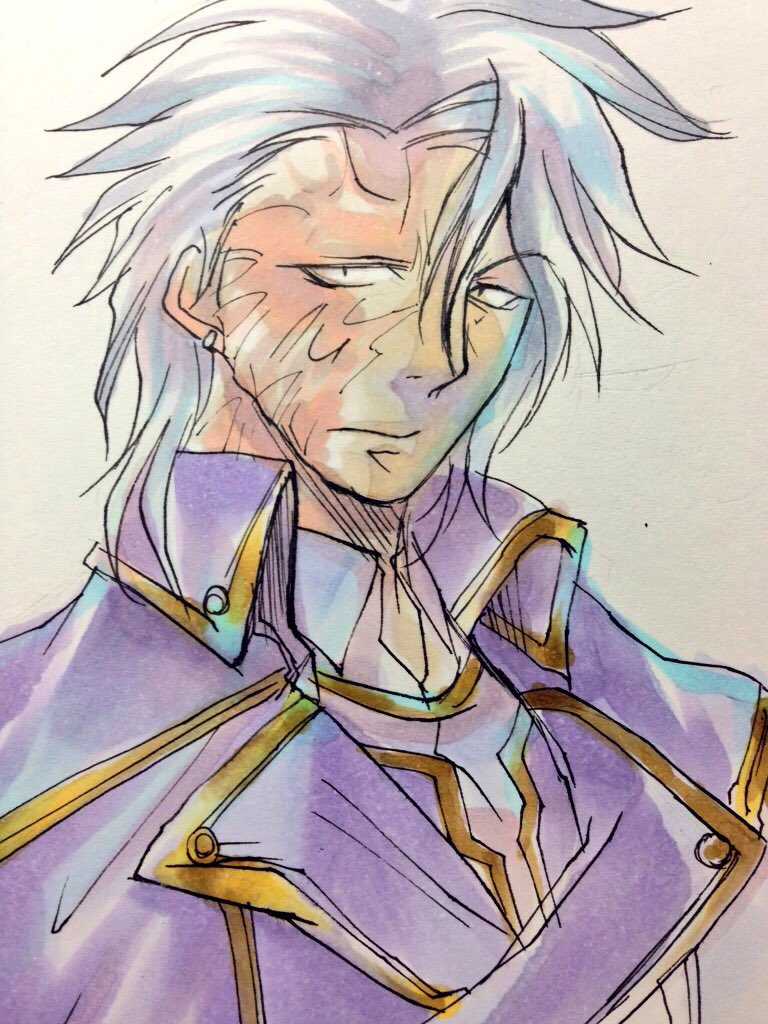 片側オールバックな髪型のうちの子 Twitter Search