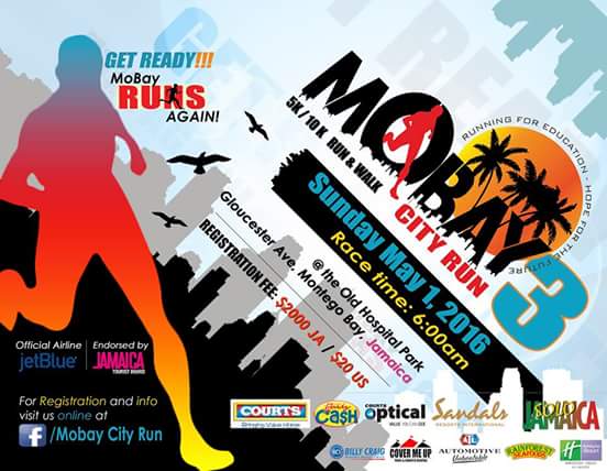 MobayCityRun's tweet photo. #MobayRunsAgain on May 1st for the 3rd annual staging of #MobayCityRun. Running for education, hope for the future. https://t.co/0DVzdg8mvi