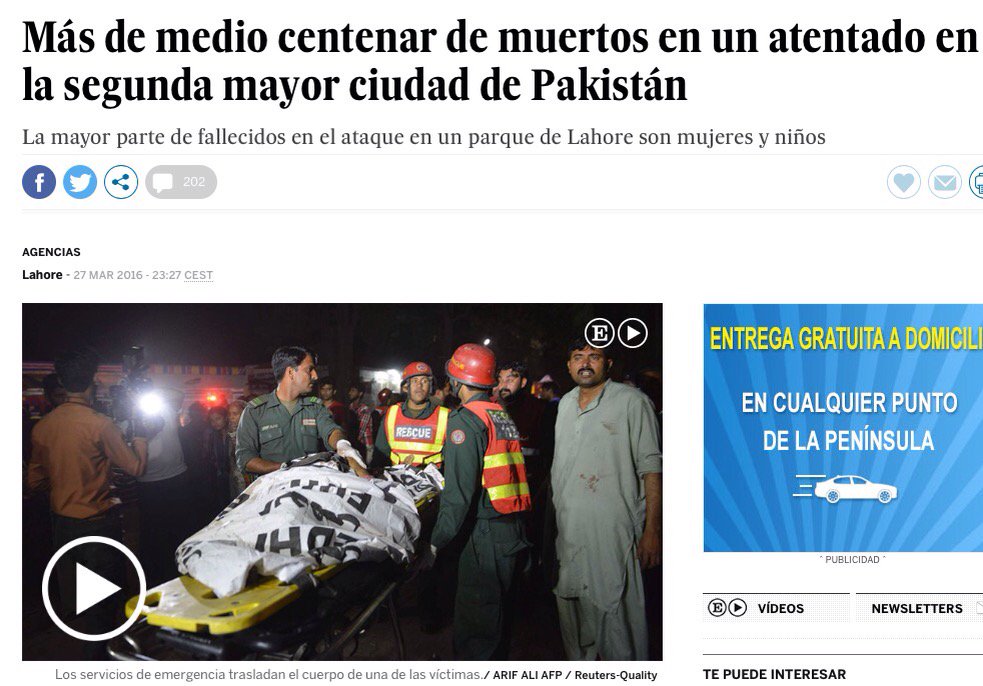 cayo_lara's tweet photo. El terrorismo vuelve a actuar. Esta vez en Pakistán. Sus muertos son nuestros muertos. Condena y solidaridad. https://t.co/CSXazjVFSo