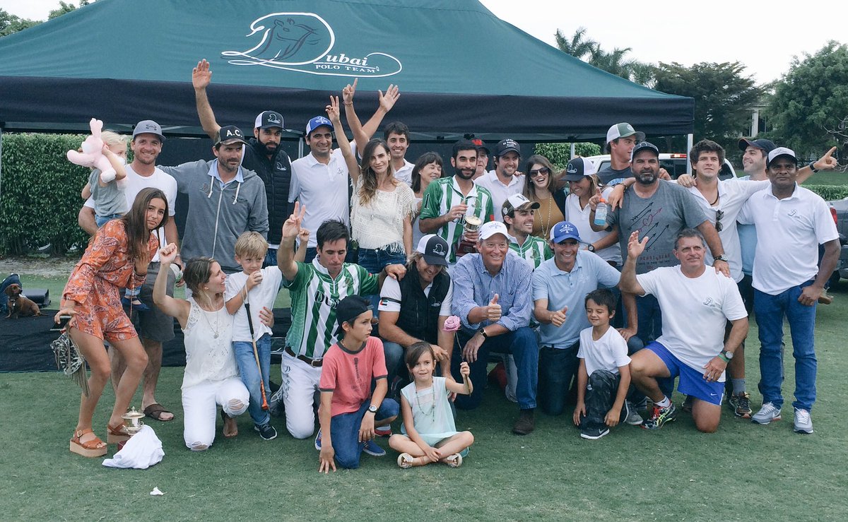 Dubai team group celebrating the 1st victory in USA!
