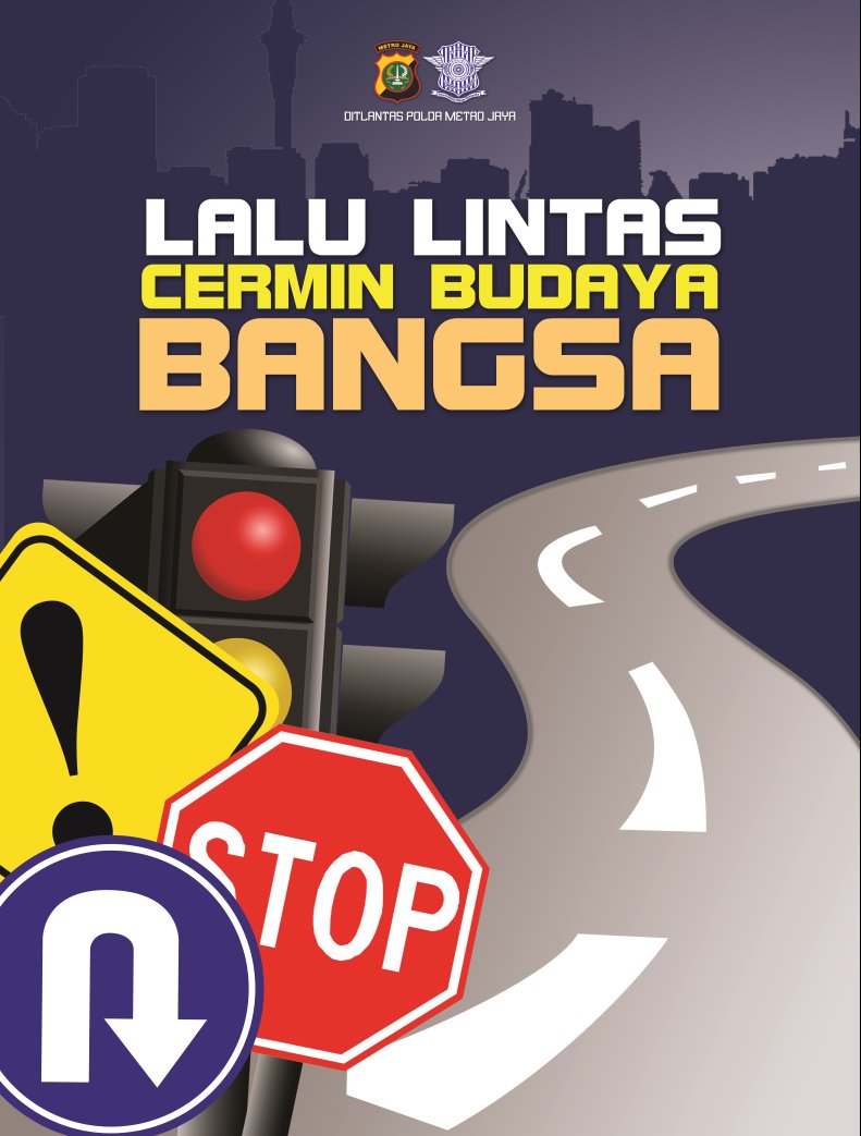 Poster Tertib Lalu Lintas Mudah Digambar Lukisan