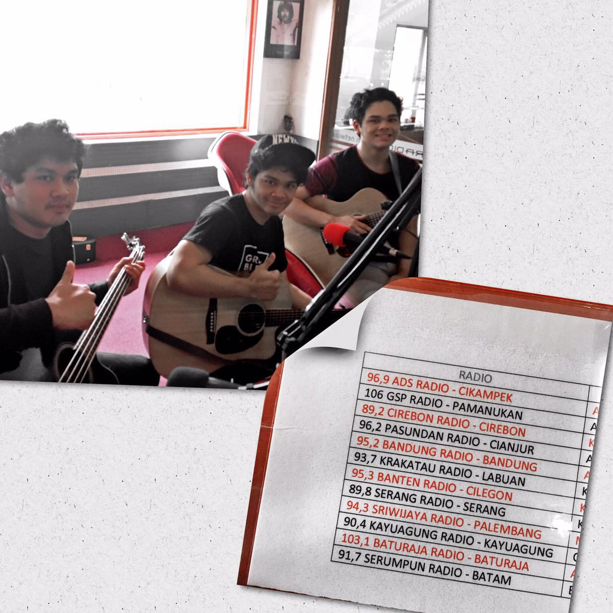 SonyMusicID's tweet photo. #SonyOnRadio Now! @TheOvertunes di @BensRadio dan di relay di seluruh #EtnikomNetwork seluruh Indonesia
Stay tuned! https://t.co/52HR0JlONb