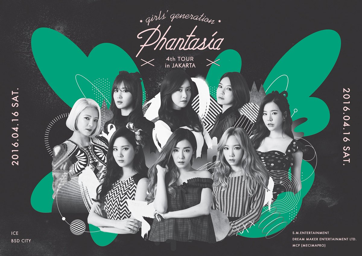 indotix's tweet photo. GIRLS' GENERATION 4th TOUR-Phantasia-in JAKARTA, 16 April’16 at ICE-BSD City. Tickets available @indotix https://t.co/FhsnkVYmqd