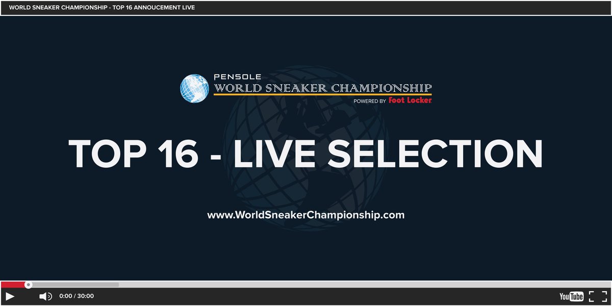 plcdetroit_'s tweet photo. Tune in LIVE for the selection of the TOP 16 at 6pm PST https://t.co/h2SFjIihpw #2016WSC @SoleCollector https://t.co/eKRCUFqWp7