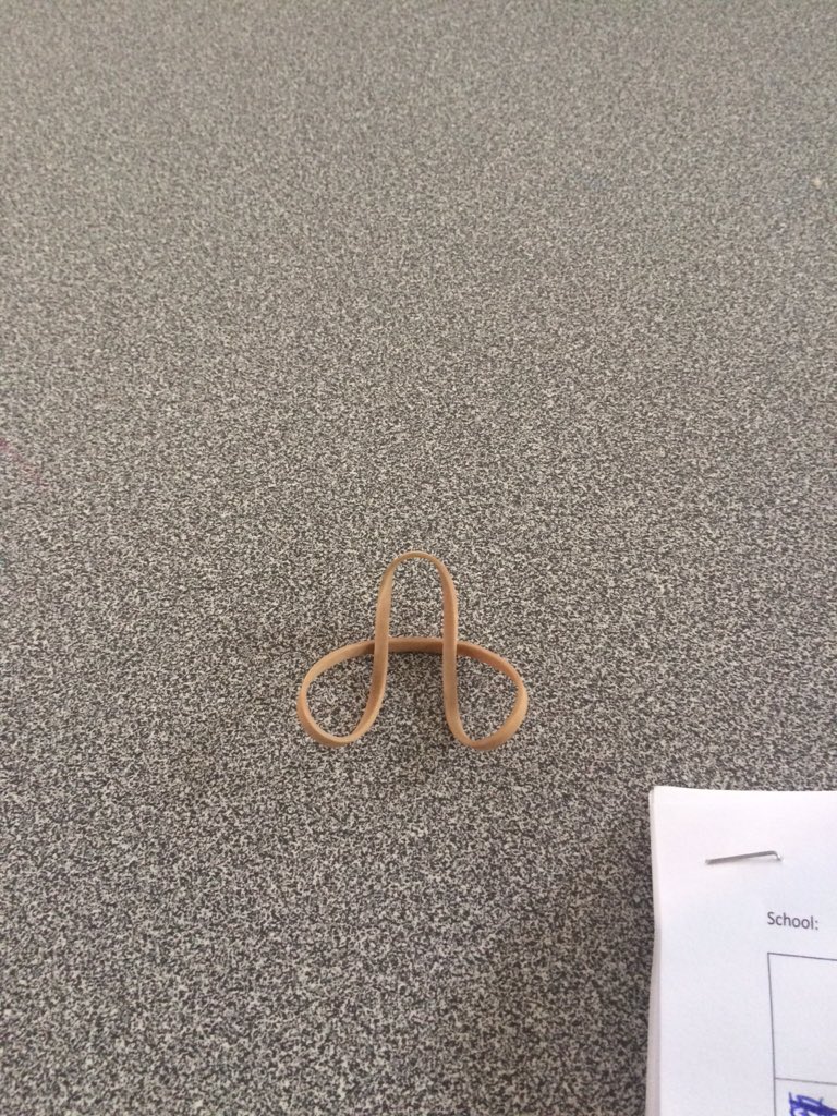 GrinterMark's tweet image. Anyone else noticed how often rubber bands randomly fall into cock and balls shape