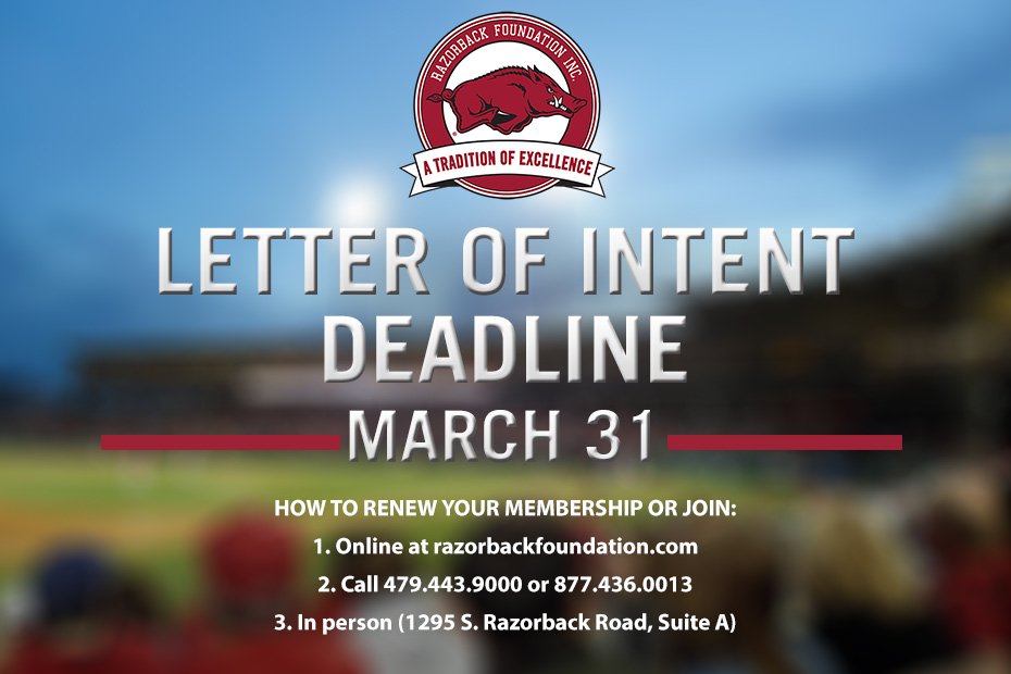 RazorFoundation's tweet photo. Be part of the Razorback family and become a RFmember for only $50! Call today to join 479-443-9000 #JoinRTeam https://t.co/bwiqwDGzIa