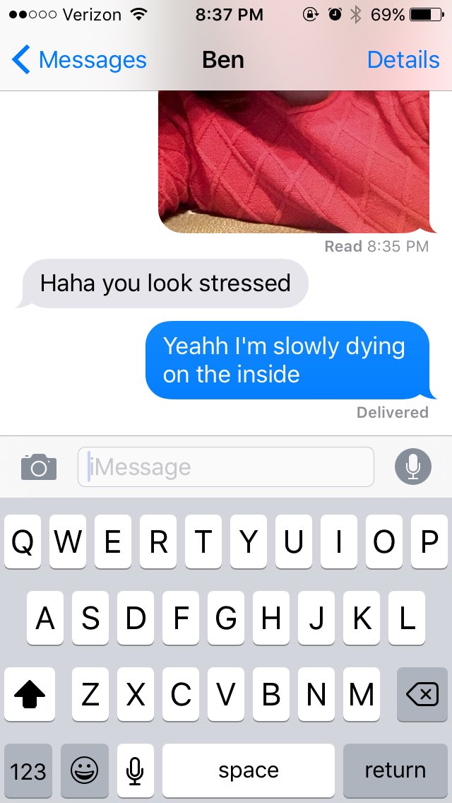 PreSarcastic's tweet photo. Texted this guy I'm talking to a selfie and this is the reply I get #premedprobz https://t.co/rrSJLv0NCZ