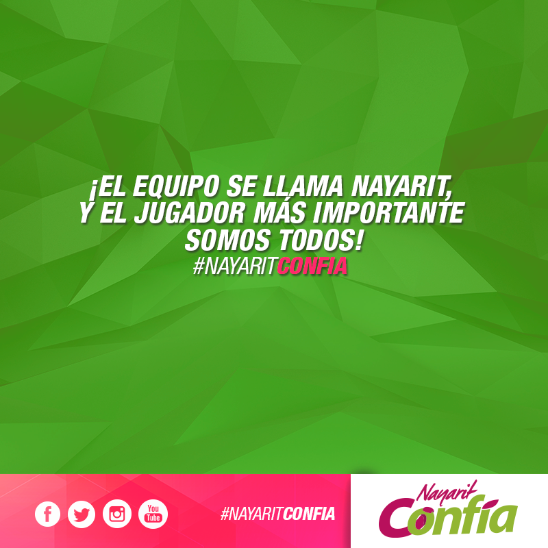 nayarit_confia's tweet photo. ¡Somos todos un mismo equipo que trabaja por el bien de nuestro estado! https://t.co/q1rb0iQTpi