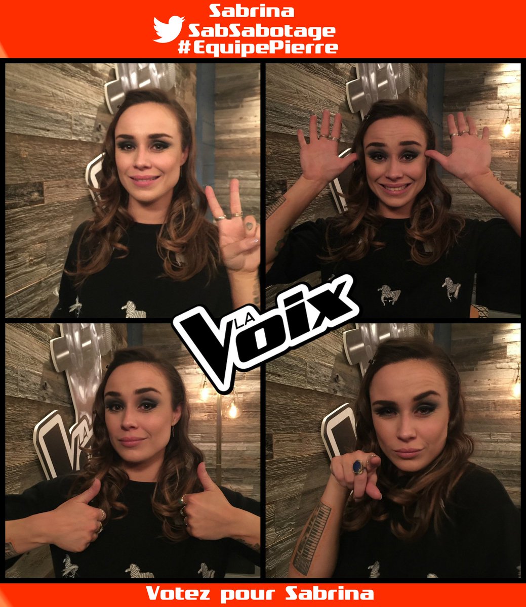 SabSabotage's tweet photo. Votez pour moi! :D #LaVoixTVA  ✌🎵 https://t.co/Oe4ZbPaYpz