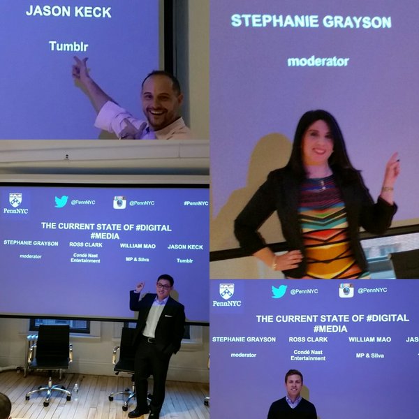 ProfessorGatFIT's tweet photo. What'd you do over Spring Break? I ate macarons, listened to jazz, moderated Current State of Digital Media panel :) https://t.co/pNIf6WOBjM