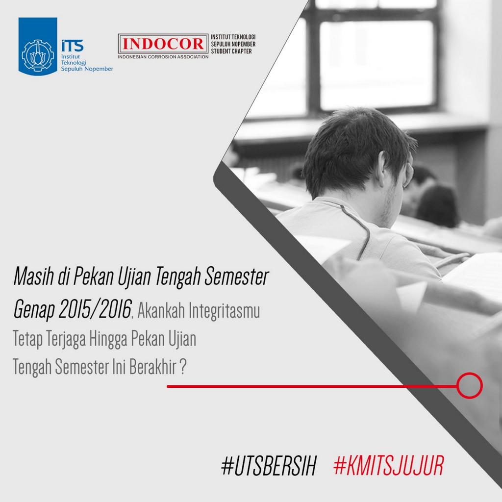 indocoritssc's tweet photo. Siapkah kita menghadapi ETS? Bagaimana persiapanmu? 😁
Semoga sukses yaa!
@BEM_ITS 
#JagalahIntegritas
#UTSBersih https://t.co/s07dKnRZge