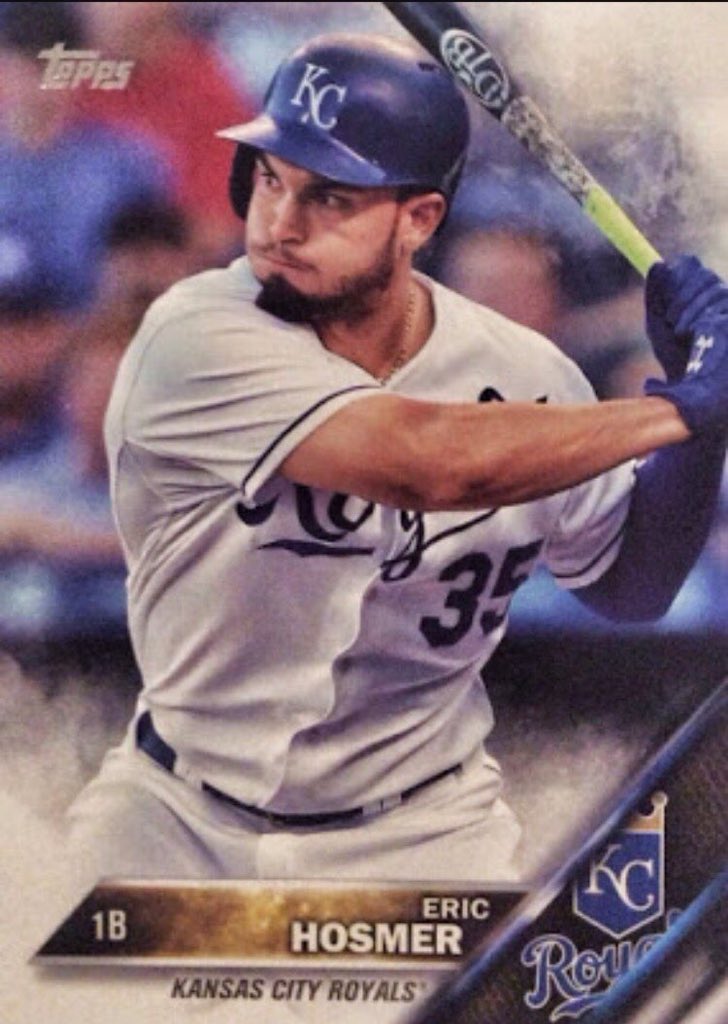 DoveTailBats's tweet image. What an honor to be on this Topps card with this a World Class a Champ #topps  #royalsforever #teamdtb
