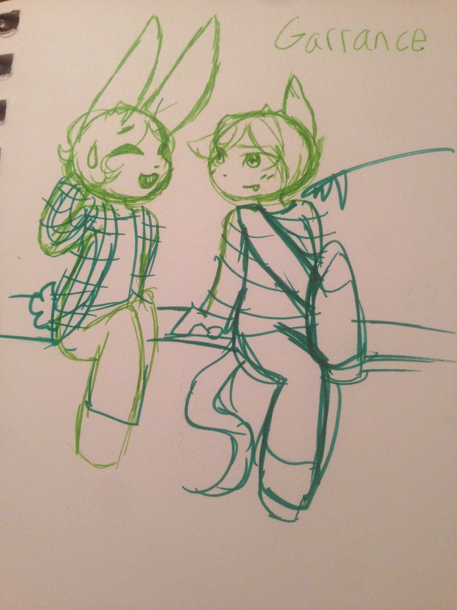 Phobic_ocean's tweet photo. Hoppy Easter everyone! Now enjoy some #Garrance Fanart! >3< https://t.co/ZLy1WXn6sj