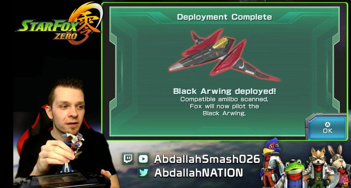 AmiiboNews's tweet photo. The Black Arwing, unlocked by Falco amiibo, locks on to 2 targets at once, takes 3X damage! https://t.co/d3NogANMRM https://t.co/7vsIGDTeXh
