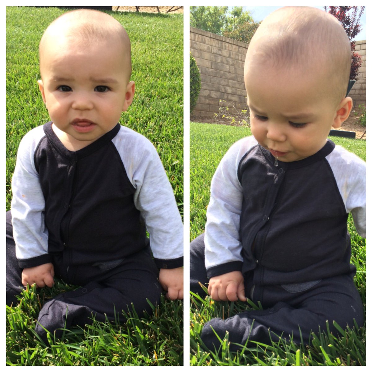 My little Easter bunny. Who makes drool look this cute?! 🐣🐣🐣🐥🐥