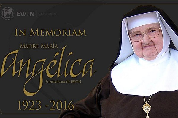 Emol's tweet photo. Falleció la Madre Angélica, fundadora de EWTN https://t.co/cQ8uQjypps @Emol https://t.co/iRY2RdisJC