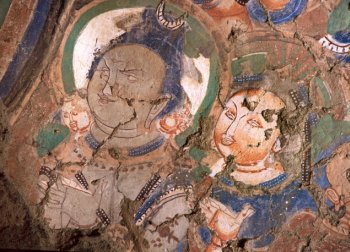 AbhijitChavda's tweet photo. Hindu god Shiva with Parvati, Kizil Caves, present-day western China.

India's ancient heritage.

via @ColonelGerard https://t.co/pRPZ8GxQ4P