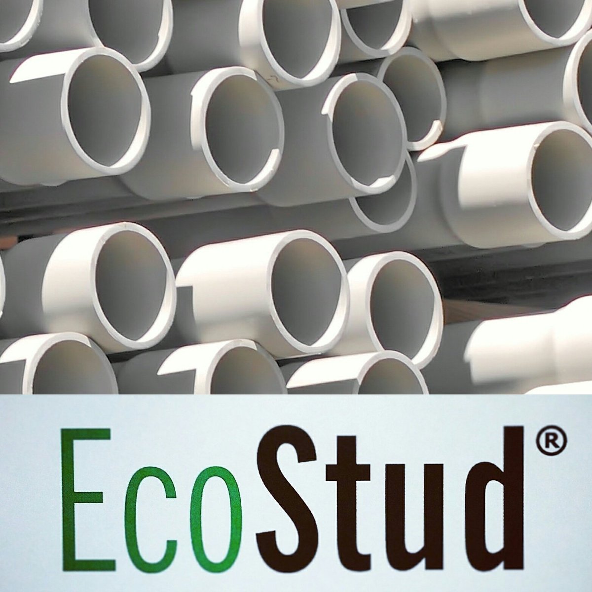 ecostudusa's tweet photo. EcoStud is manufactured from 100% post industrial waste such as PVC piping. #greenbuilding #goinggreen #greenstrong https://t.co/6fHdUy8jur