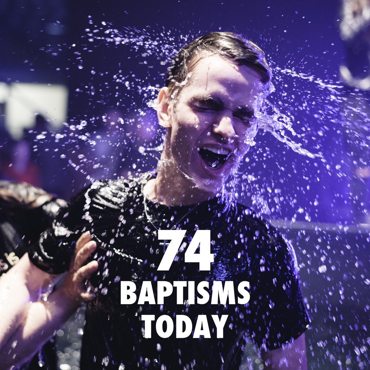 thisisvillage's tweet photo. 74 baptisms today at Village Church! God is so good! #Easter #thisisvc https://t.co/dGrAxiE35Y