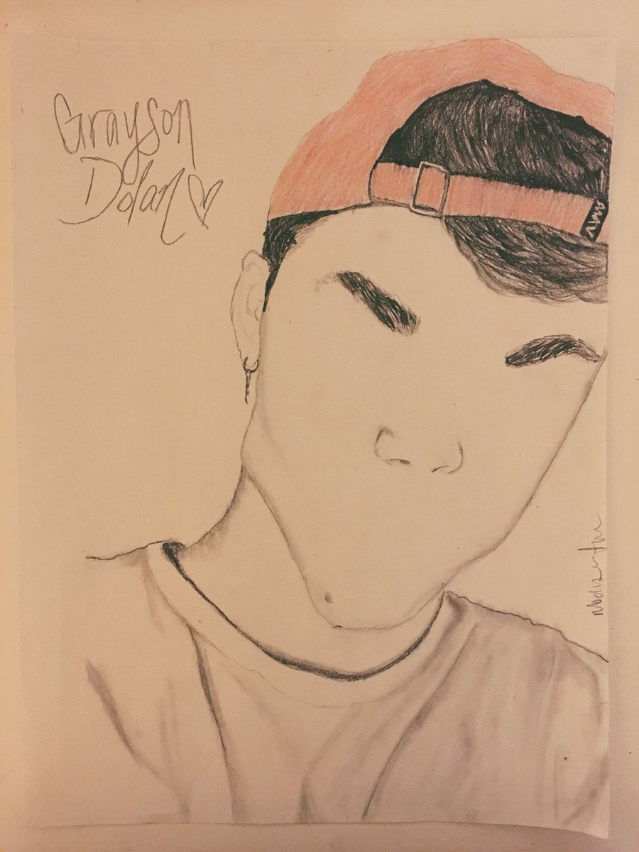 babezdolan's tweet photo. @GraysonDolan @EthanDolan I drew you guys☺️ I would love if y'all could see this. Love you guys so much https://t.co/SQZx1IdJYq