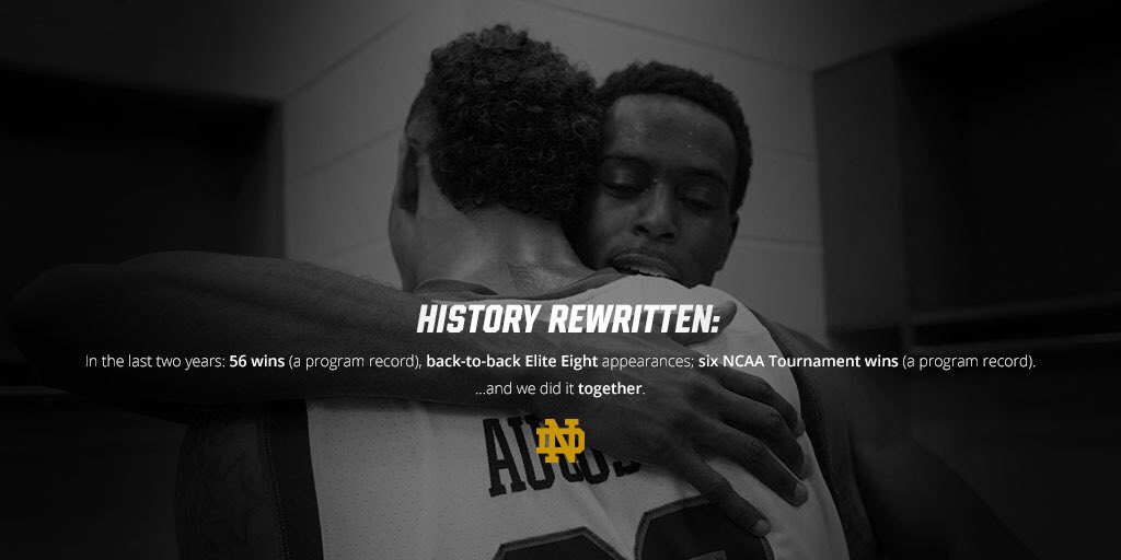 NDmbb's tweet photo. To every student-athlete in our program,

Thank you for the sweat, the tears, the laughs &amp; everything in between. https://t.co/yjY4dFIkS1